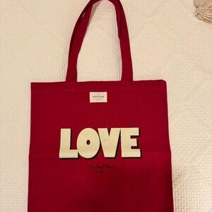 Sézane Cotton Canvas Tote - Love